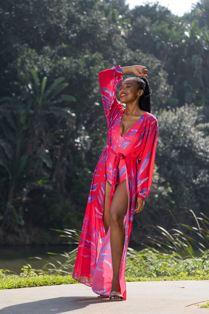 Sunset in Sri Lanka Robe Dress