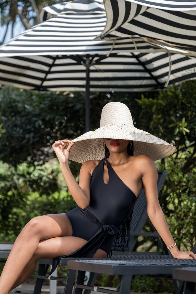 Coal One Shoulder One Piece Swimsuit