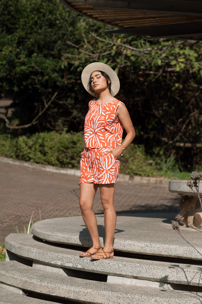 Rusty Palm Boxy Top