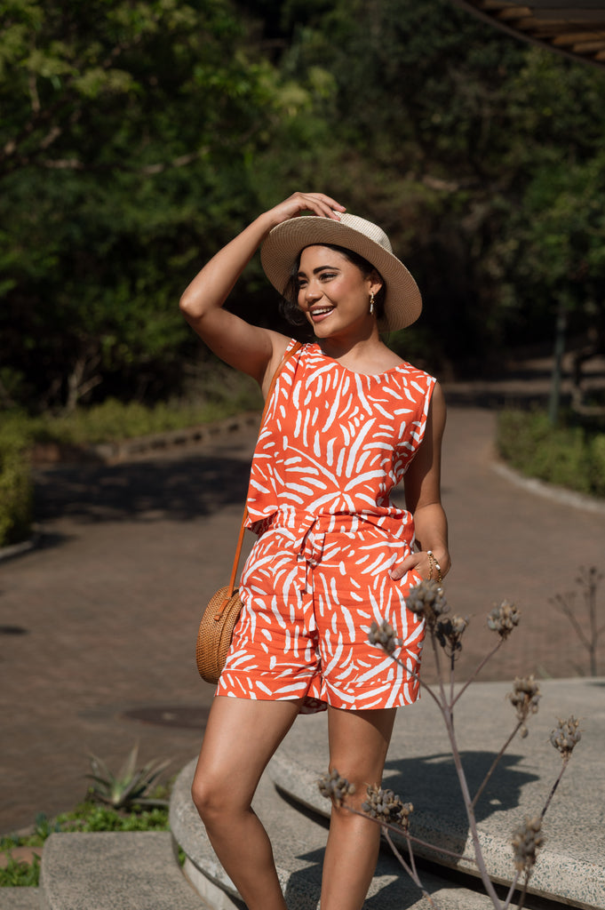 Rusty Palm Boxy Top