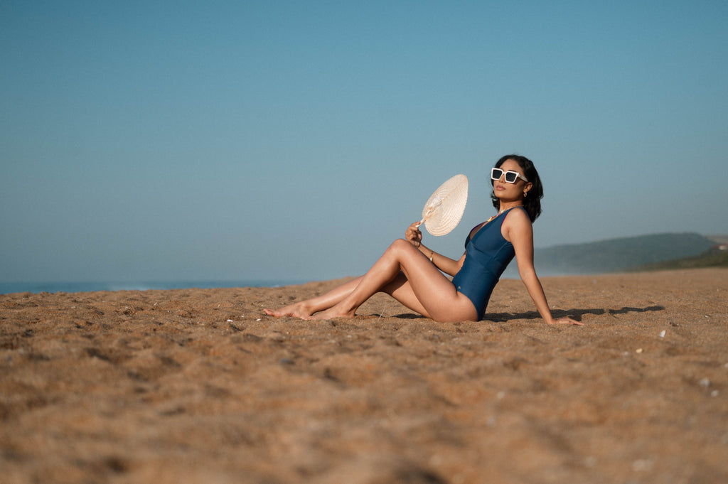 LONG TORSO Aqua Magenta Reversible V-Neck One Piece Swimsuit