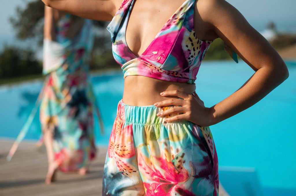 Isle of Bloom Reversible V-Top - Artist Print