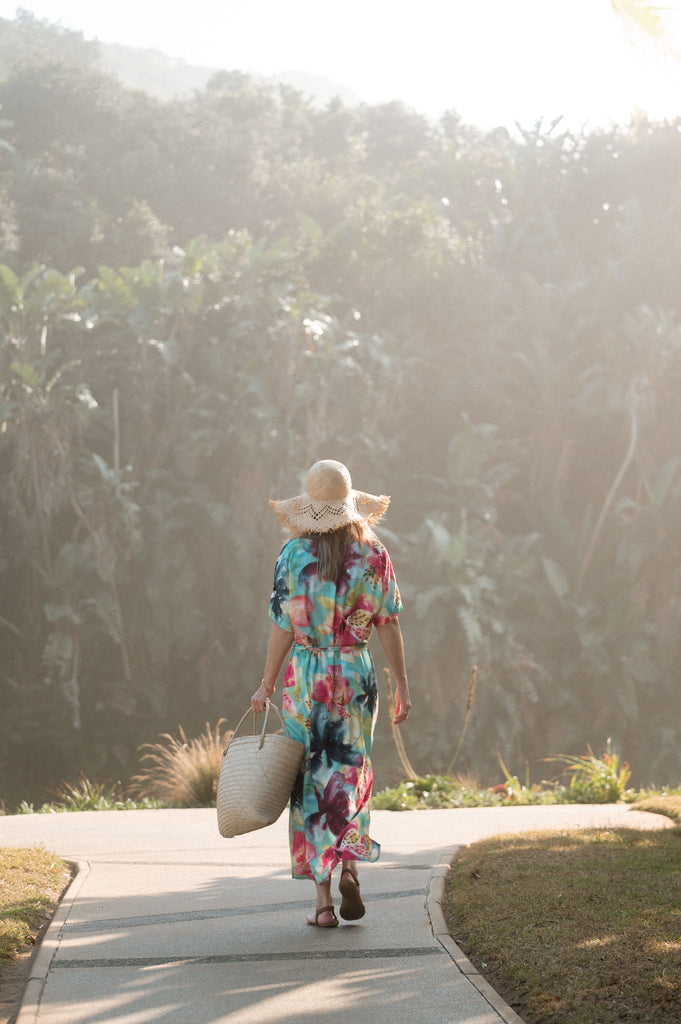 Isle of Bloom Dropped Shoulder Shirt Dress & Cover Up - Artist Print
