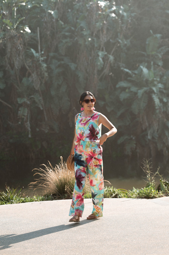 Isle of Bloom Boxy Top - Artist Print