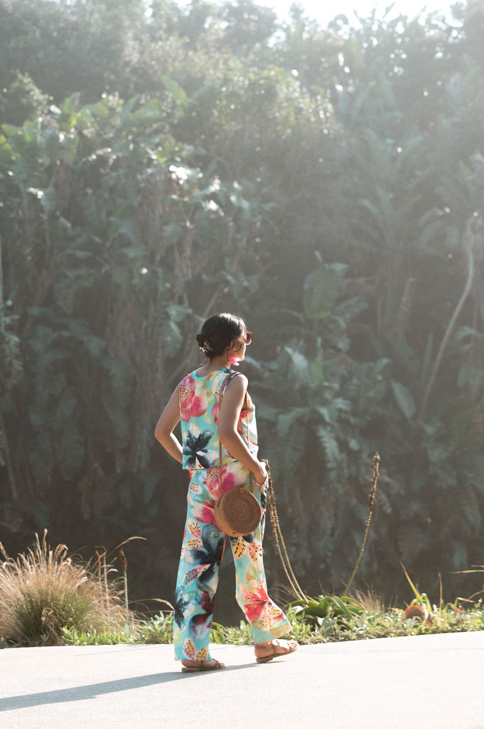Isle of Bloom Boxy Top - Artist Print