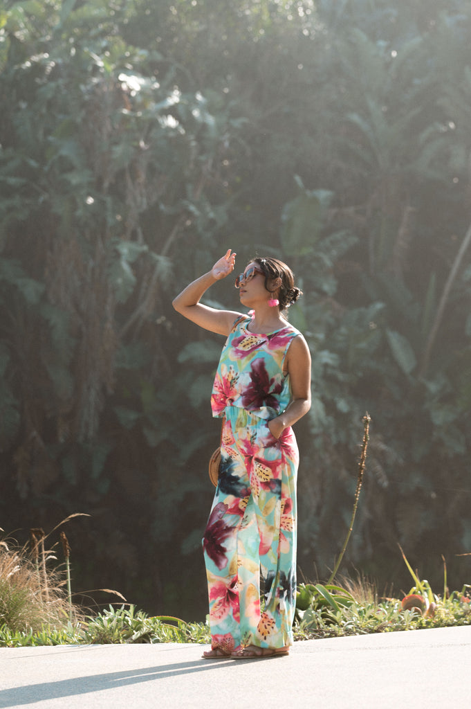 Isle of Bloom Boxy Top - Artist Print