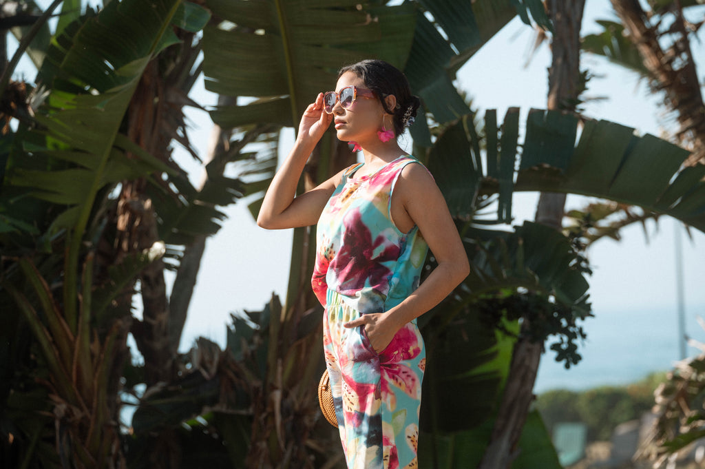 Isle of Bloom Boxy Top - Artist Print