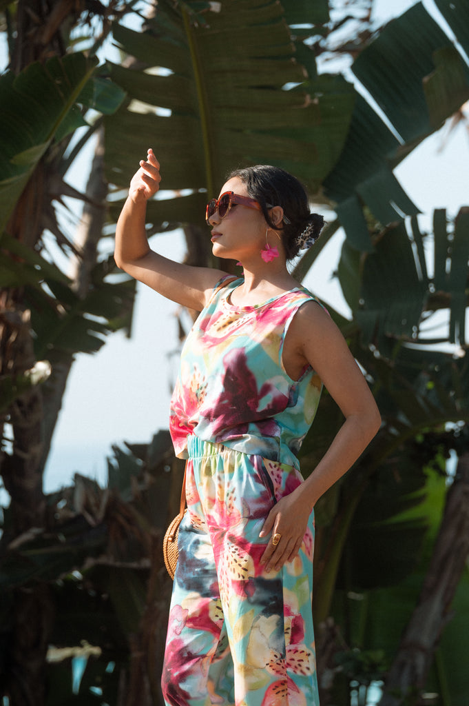 Isle of Bloom Boxy Top - Artist Print
