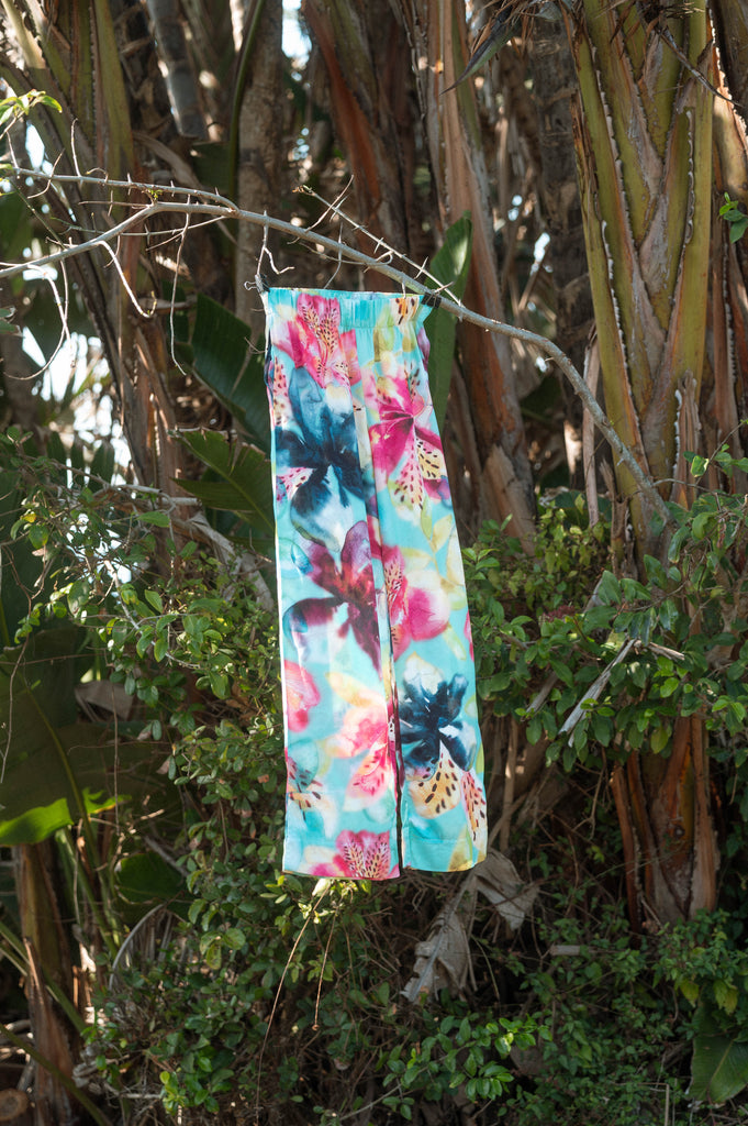 Isle of Bloom Long Resort Pants - Artist Print