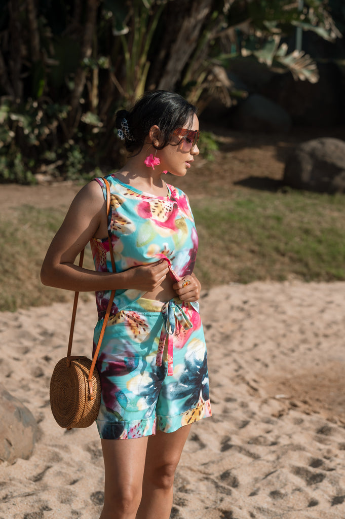 Isle of Bloom Boxy Top - Artist Print