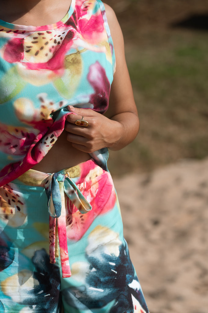 Isle of Bloom Boxy Top - Artist Print